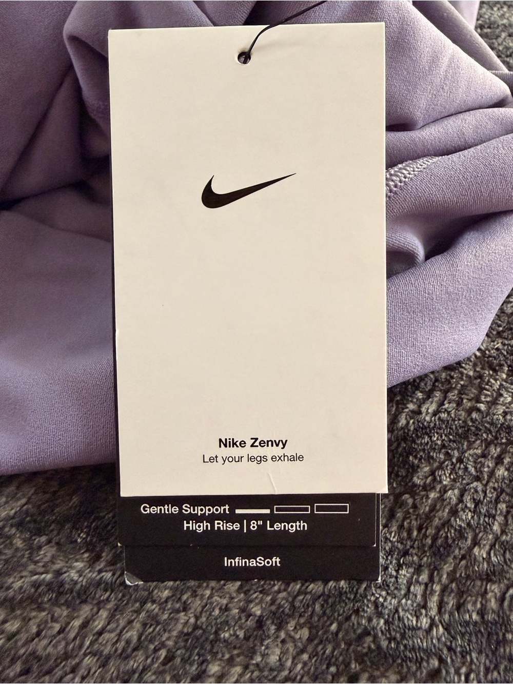 Nike High-Waist Lavender Women’s Bike Shorts - Picture 3 of 5